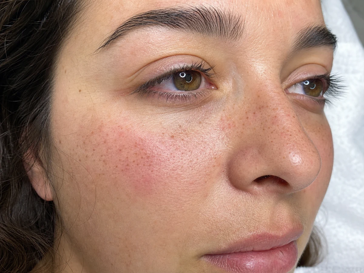 Imagen de referencia de micropigmentación de pecas en Granollers